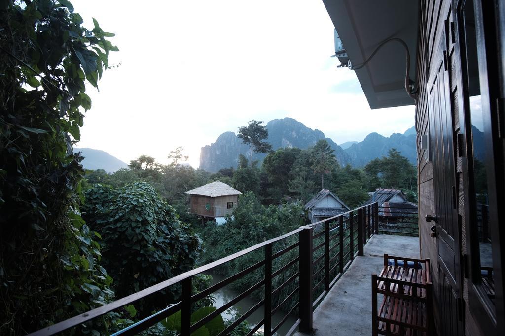 Отель Champa Lao Bungalows Ванг-Виенг Экстерьер фото